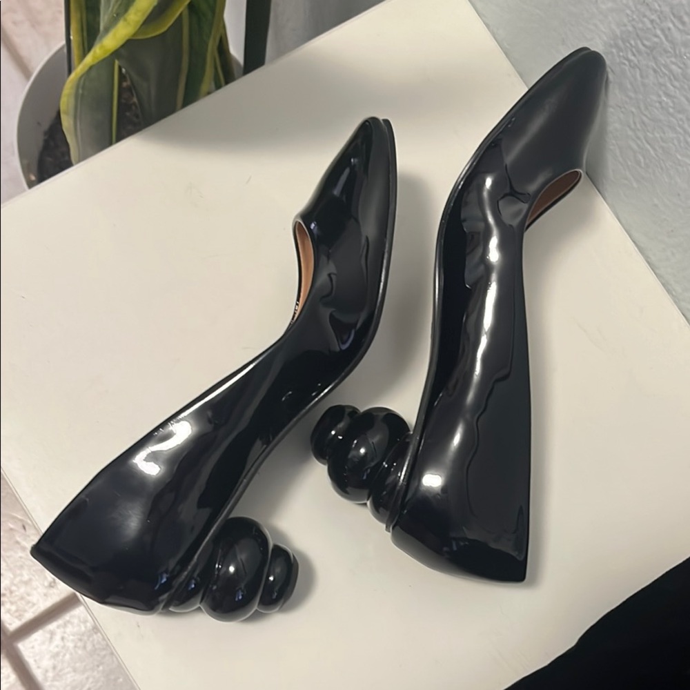 Elegant Black Bubble Heels